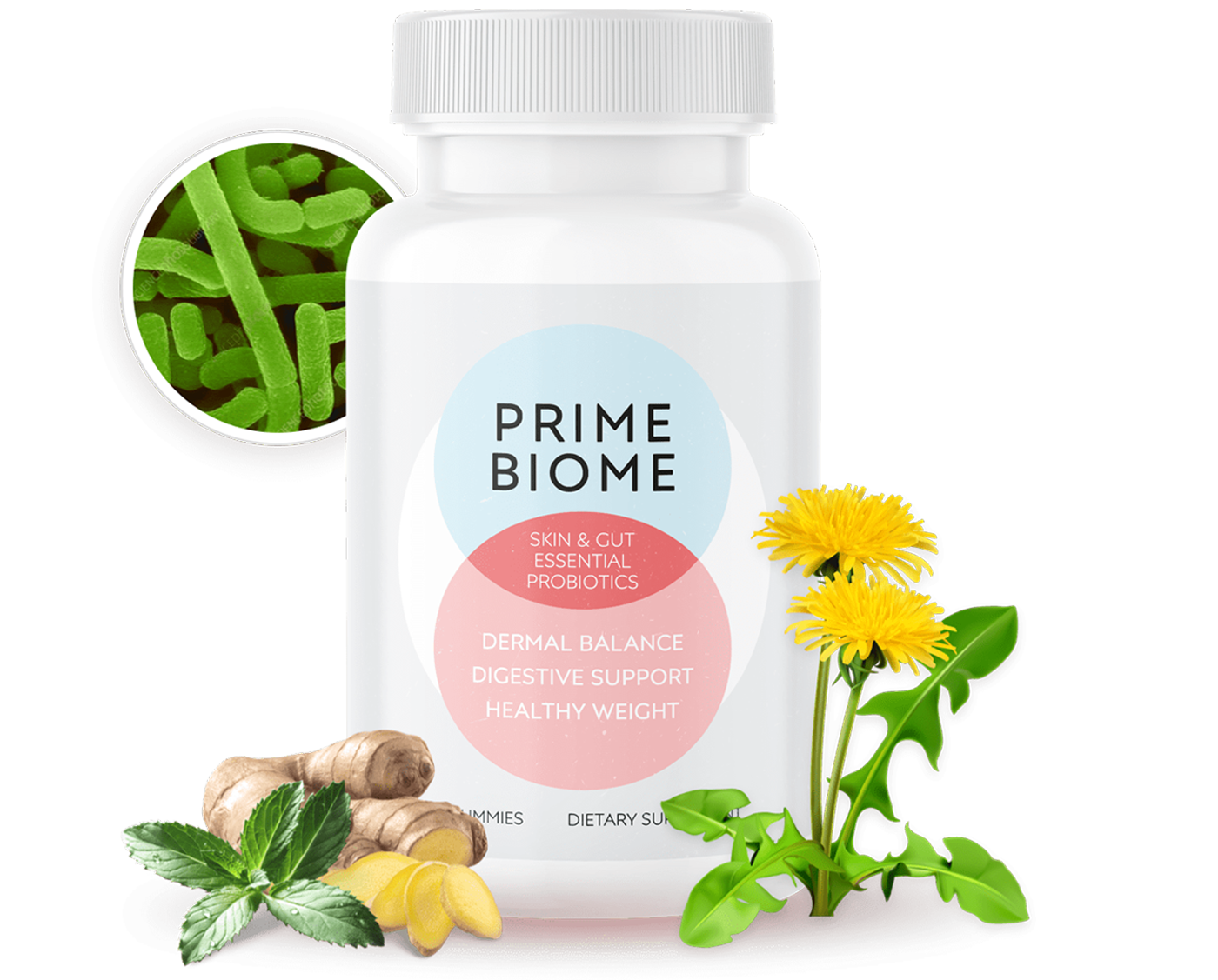 PrimeBiome USA Skin and Gut Cellular Turnover Probiotic Supplement